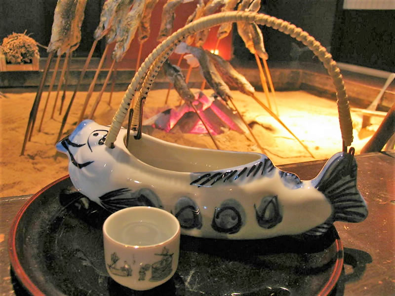 別注料理岩魚の骨酒